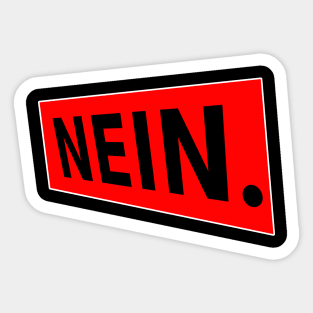 Nope Nein Sticker